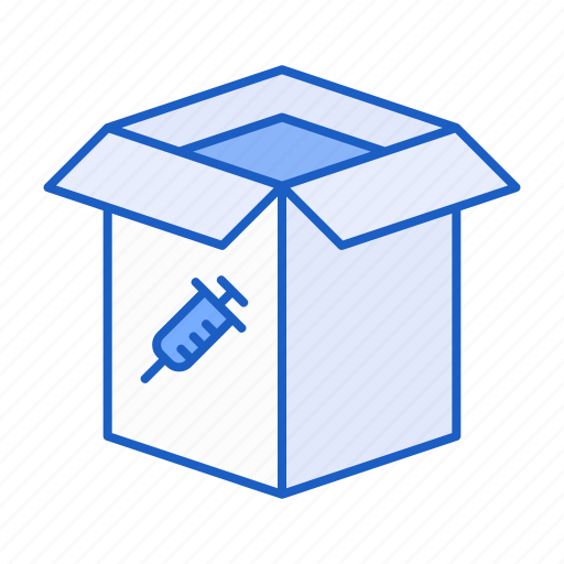 Vaccine, delivery, package, box icon - Download on Iconfinder