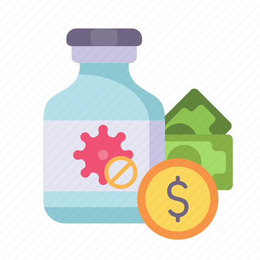 Vaccine, virus, price, money icon - Download on Iconfinder