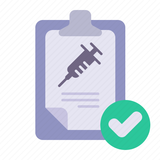 Vaccine, approved, test icon - Download on Iconfinder