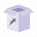 vaccine, delivery, package, box