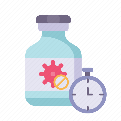 Vaccine, virus, time, timer icon - Download on Iconfinder