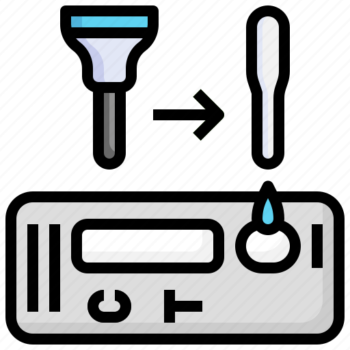 Saliva, procedure, check, box, covid, vaccine, test icon - Download on Iconfinder