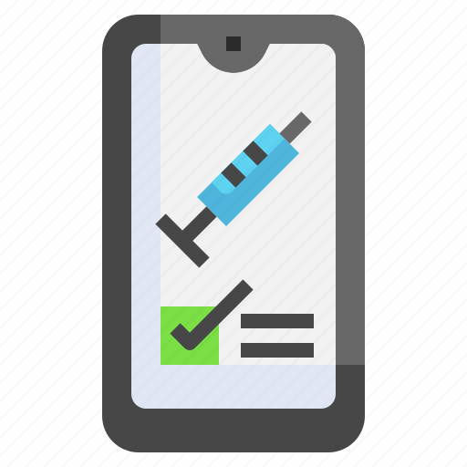 Vaccine, app, check, box, covid, test icon - Download on Iconfinder