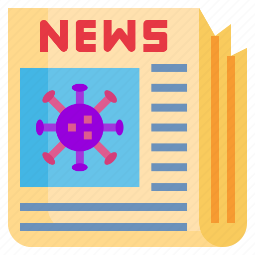 News, paper, journalism, virus, covid icon - Download on Iconfinder