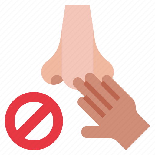 Nose, no, touch, hand, virus, transmission, prohibition icon - Download on Iconfinder