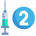 second, dose, vaccination, covid, coronavirus, healthcare, and, medical