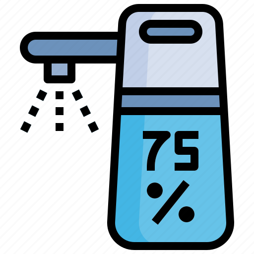 Alcohol, spray, bottle, healthcare, and, medical, hygiene icon - Download on Iconfinder