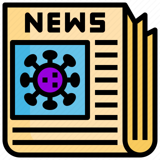 News, paper, journalism, virus, covid icon - Download on Iconfinder