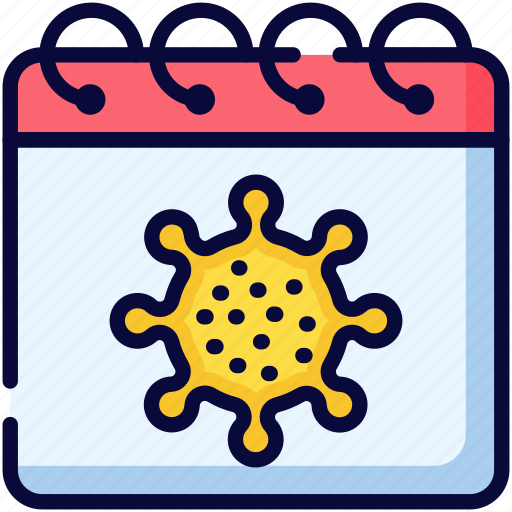 Coronavirus, covid, incubation, period, virus, lockdown, calendar icon - Download on Iconfinder