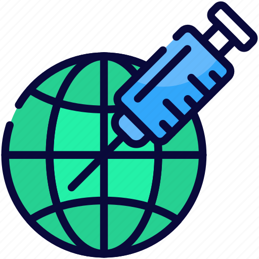 Treatment, vaccination, injection, syringe, global, world, corona icon - Download on Iconfinder