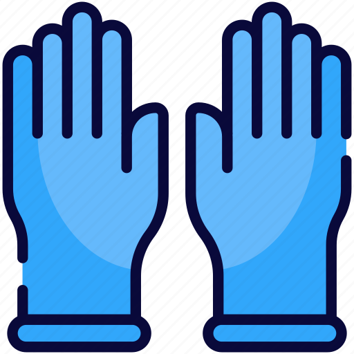 Cleaning, gloves, household, rubber, laundry, disposable, coronavirus icon - Download on Iconfinder