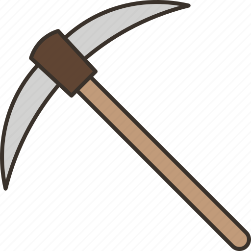 Pickaxe, dig, mining, excavation, tool icon - Download on Iconfinder