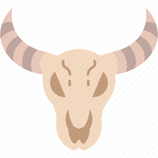 Buffalo, bull, skull, head, animal icon - Download on Iconfinder