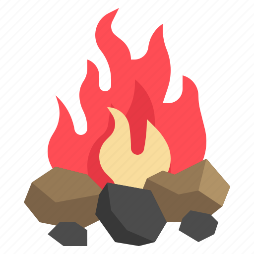 Bonfire, flame, campfire, hot, camping icon - Download on Iconfinder