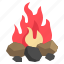 bonfire, flame, campfire, hot, camping 