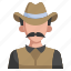 cowboy, man, prefect, professions, and, jobs, bandit 