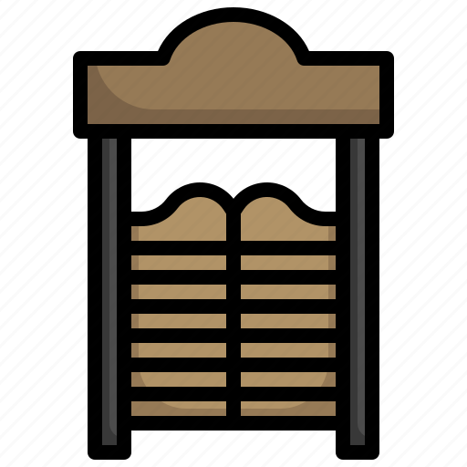 Door, cowboy, saloon, miscellaneous, doors icon - Download on Iconfinder