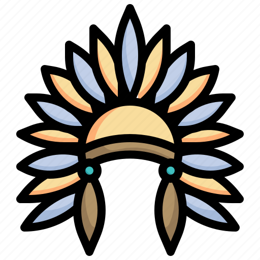 Indian, hat, native, american, birthday, and, party icon - Download on Iconfinder