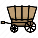 wagon, antique, western, transportation, transport
