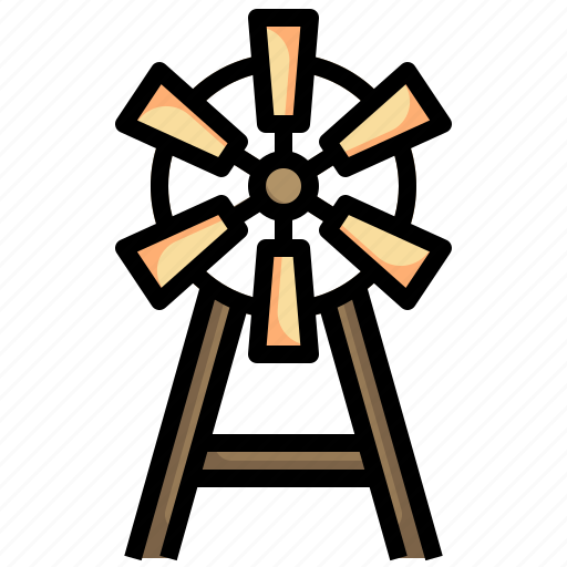 Windmill, mill, eolic, energy, industry, ecology icon - Download on Iconfinder
