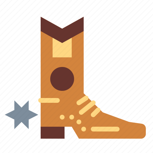 Boot, cowboy, footwear, western icon - Download on Iconfinder