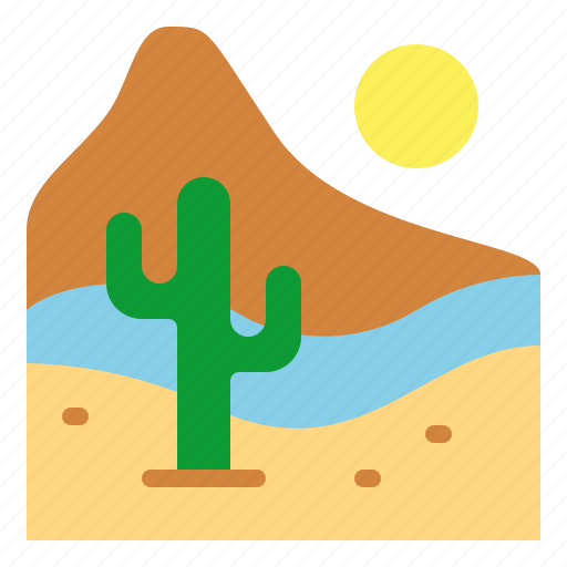 Desert, landscape, nature, sun icon - Download on Iconfinder