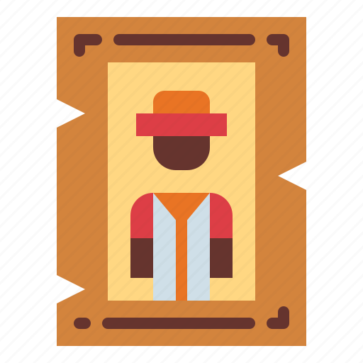 Bandit, poster, wanted, western icon - Download on Iconfinder