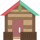 house, logs, cabin, cottage, wooden