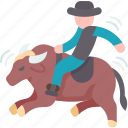 bull, rider, rodeo, cowboy, wild