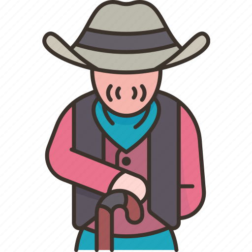 Cowboy, man, old, male, country icon - Download on Iconfinder