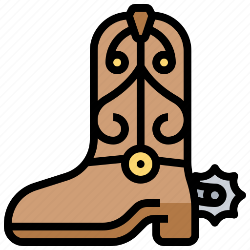 Boots, cowboy, leather, shoes, western icon - Download on Iconfinder