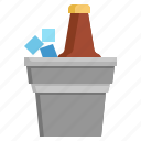 beer, bucket, food, restaurant, alcohol, box