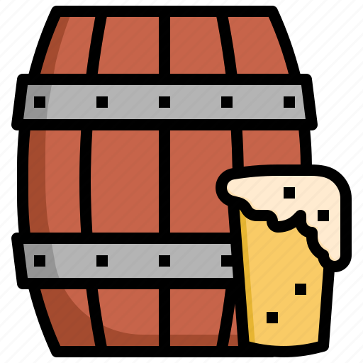 Beer, barrel, brewery, food, restaurant, keg, alcoholic icon - Download on Iconfinder