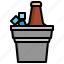 beer, bucket, food, restaurant, alcohol, box 