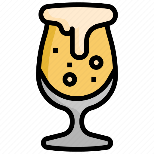 Tulip, glass, brewery, restaurant, alcoholic, drink, beverage icon - Download on Iconfinder