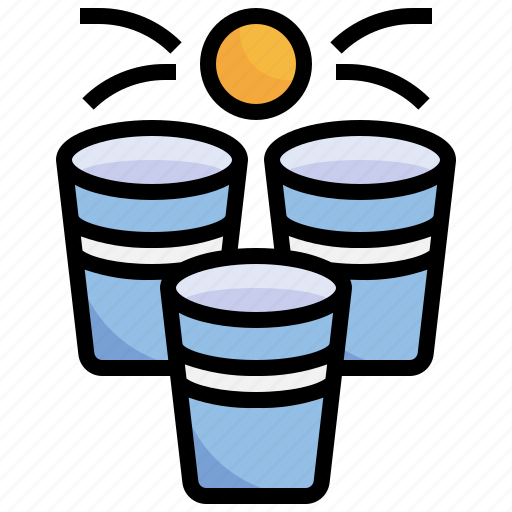 Beer, pong, birthday, party, gaming, ball, glass icon - Download on Iconfinder