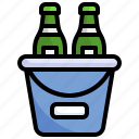 bucket, food, restaurant, pub, beer, bottles, alcohol
