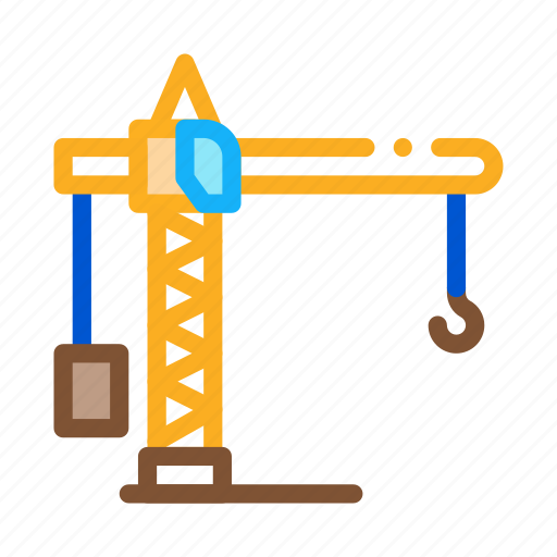 Build, construction, crane, house, machine, tower, unloading icon - Download on Iconfinder