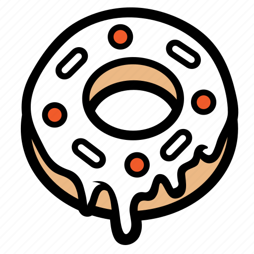 Chocolate, cream, donut, doughnut, melt, strawberry icon - Download on Iconfinder