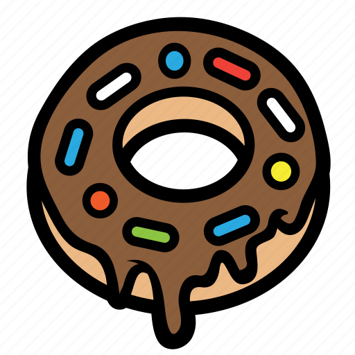 Chocolate, cream, donut, doughnut, melt, strawberry icon - Download on Iconfinder