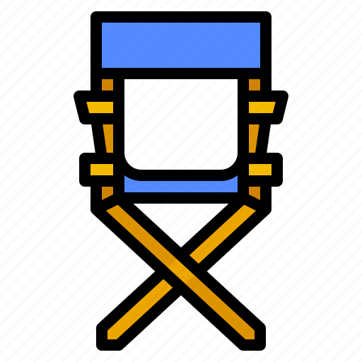 Chair, cinema, director, theatre icon - Download on Iconfinder