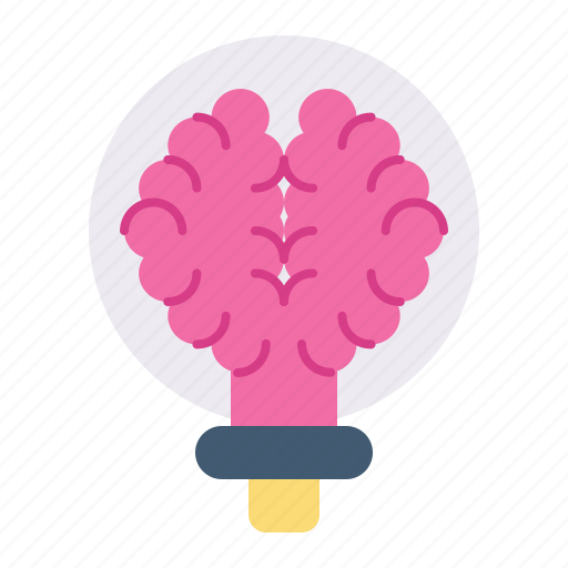 Brain, creative, idea, light bulb icon - Download on Iconfinder