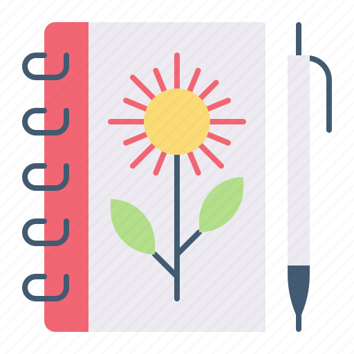 Diary, notebook, pen, write icon - Download on Iconfinder