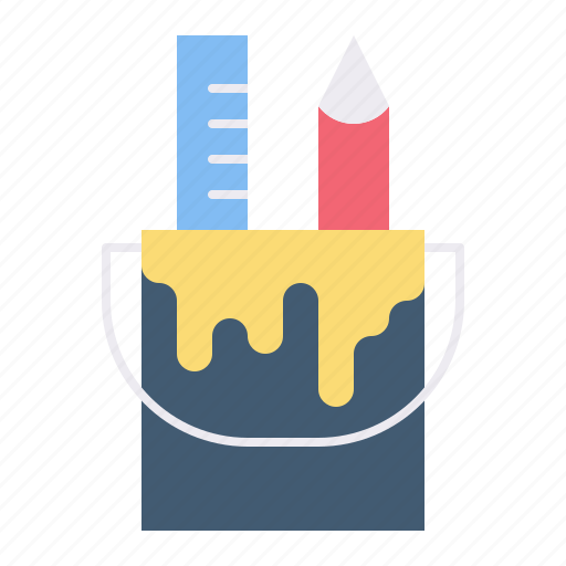 Design, paint bucket, pencil, ruler icon - Download on Iconfinder