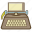 copywriter, text, type, typewriter, writer 