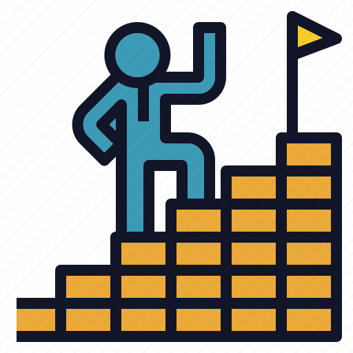 Career, goal, ladder, path, success icon - Download on Iconfinder