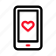 phone, love, communication, affection, smartphone 