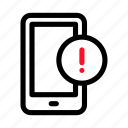 phone, warning, alert, communication, caution