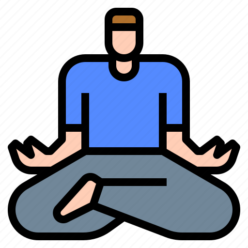 Meditation, relax, relaxation, yoga icon - Download on Iconfinder