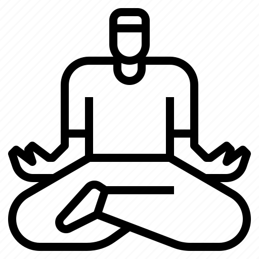 Meditation, relax, relaxation, yoga icon - Download on Iconfinder